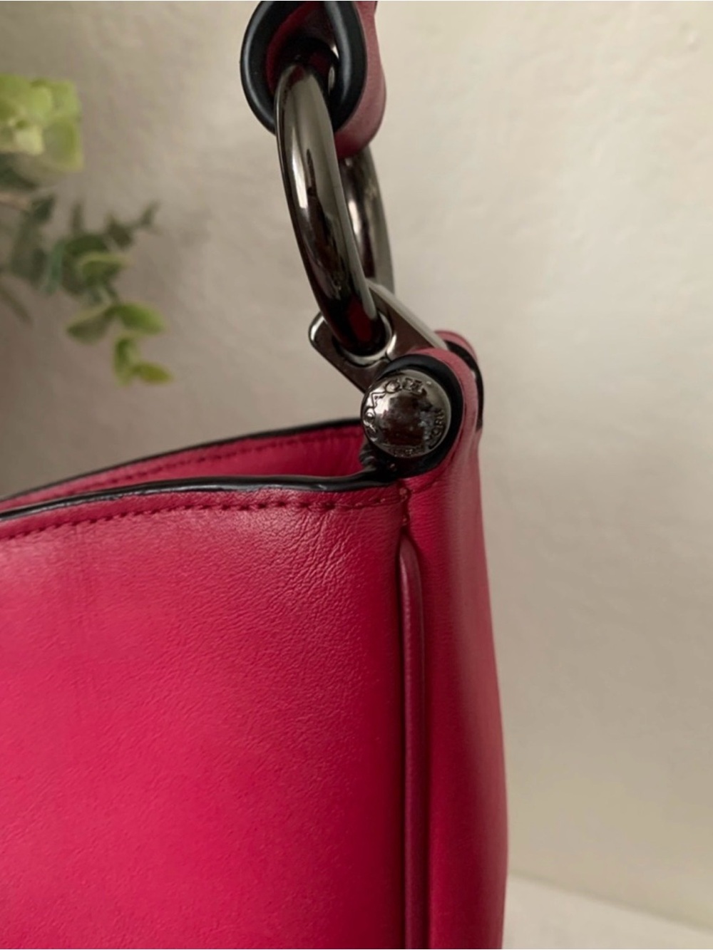 Coach Hot Pink Leather Shoulder Nomad Hobo - Picture 4 of 8